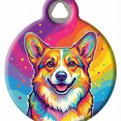Corgi-themed Dog Id Tag