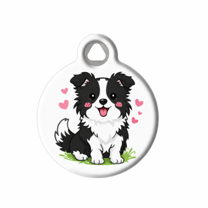 Border Collie Pet ID Tag