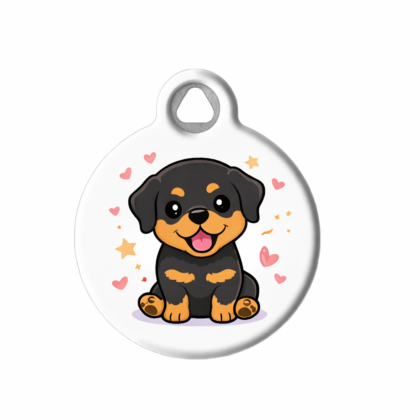 Rottweiler Puppy Pet ID Tag