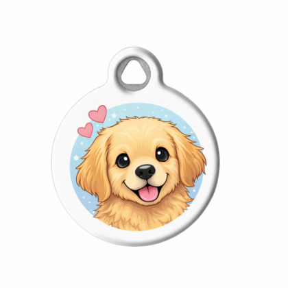 Custom Golden Retriever Pet ID Tag