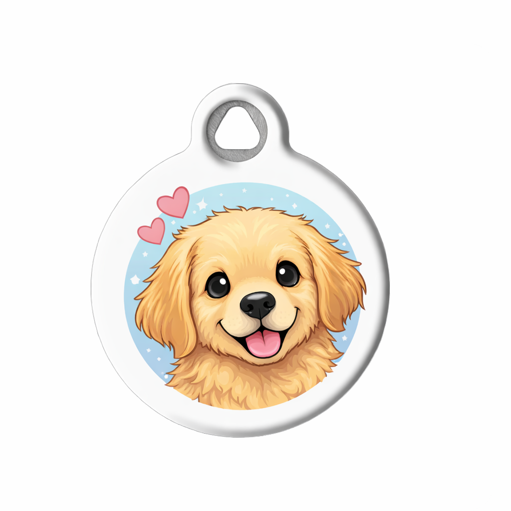 Custom Golden Retriever Pet ID Tag