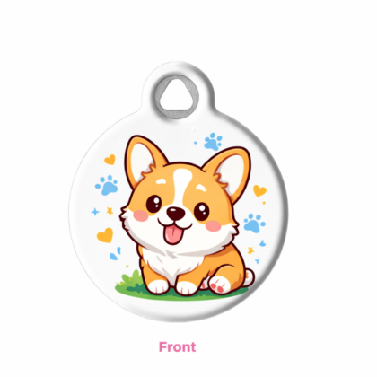 Corgi Dog ID Tag - Cute Original Design