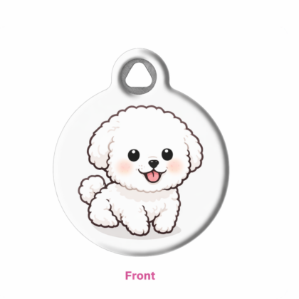 Bichon Frise Cute Pet ID Tag