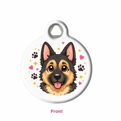 German Shepherd Cute Pet ID Tag