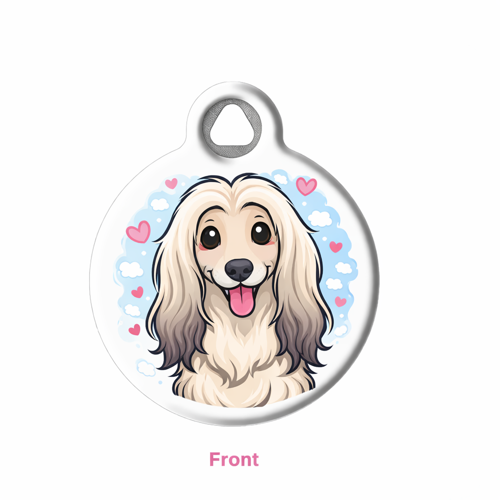 Afghan Hound Pet ID Tag