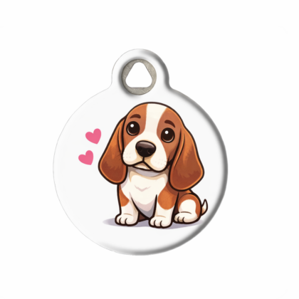 Basset Hound ID Tag - Customizable Pet Tag