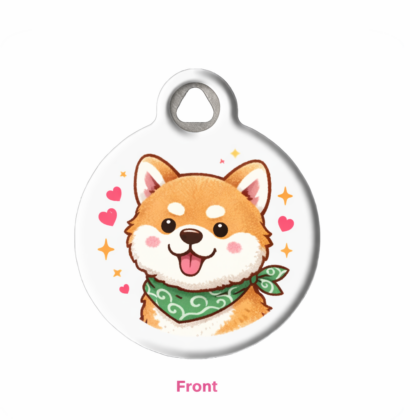 Cute Akita Inu Pet ID Tag