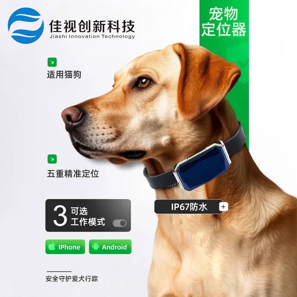 IP67 Waterproof Pet GPS Tracker with Real-Time Tracking & Magnetic Charging