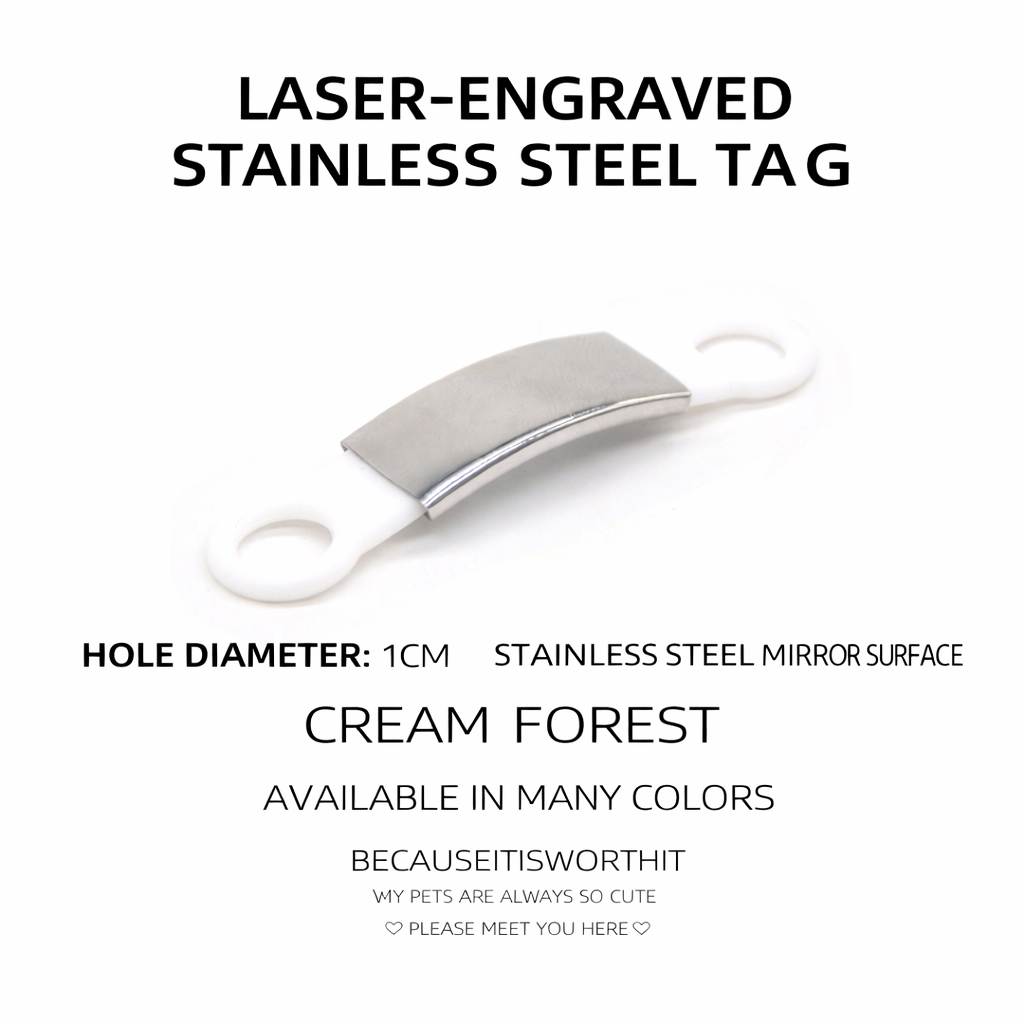 Slim Laser-Engraved Stainless Steel Pet ID Tag - Image 4