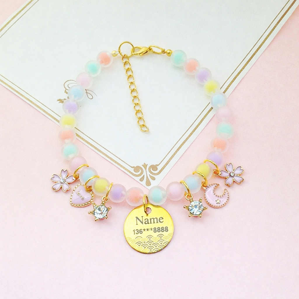 Adjustable Handmade Pet Charm Bracelet – Soft Fit with Extension Chain - Image 3