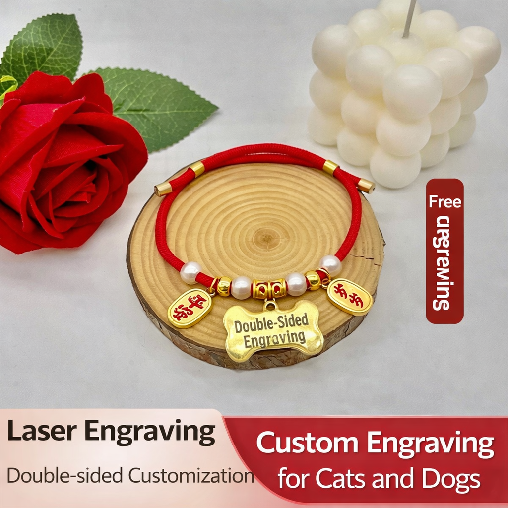 Pearl Peace Pet ID Necklace - Image 3