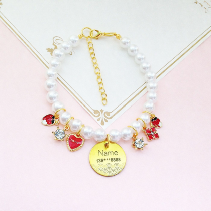 Adjustable Handmade Pet Charm Bracelet – Soft Fit with Extension Chain