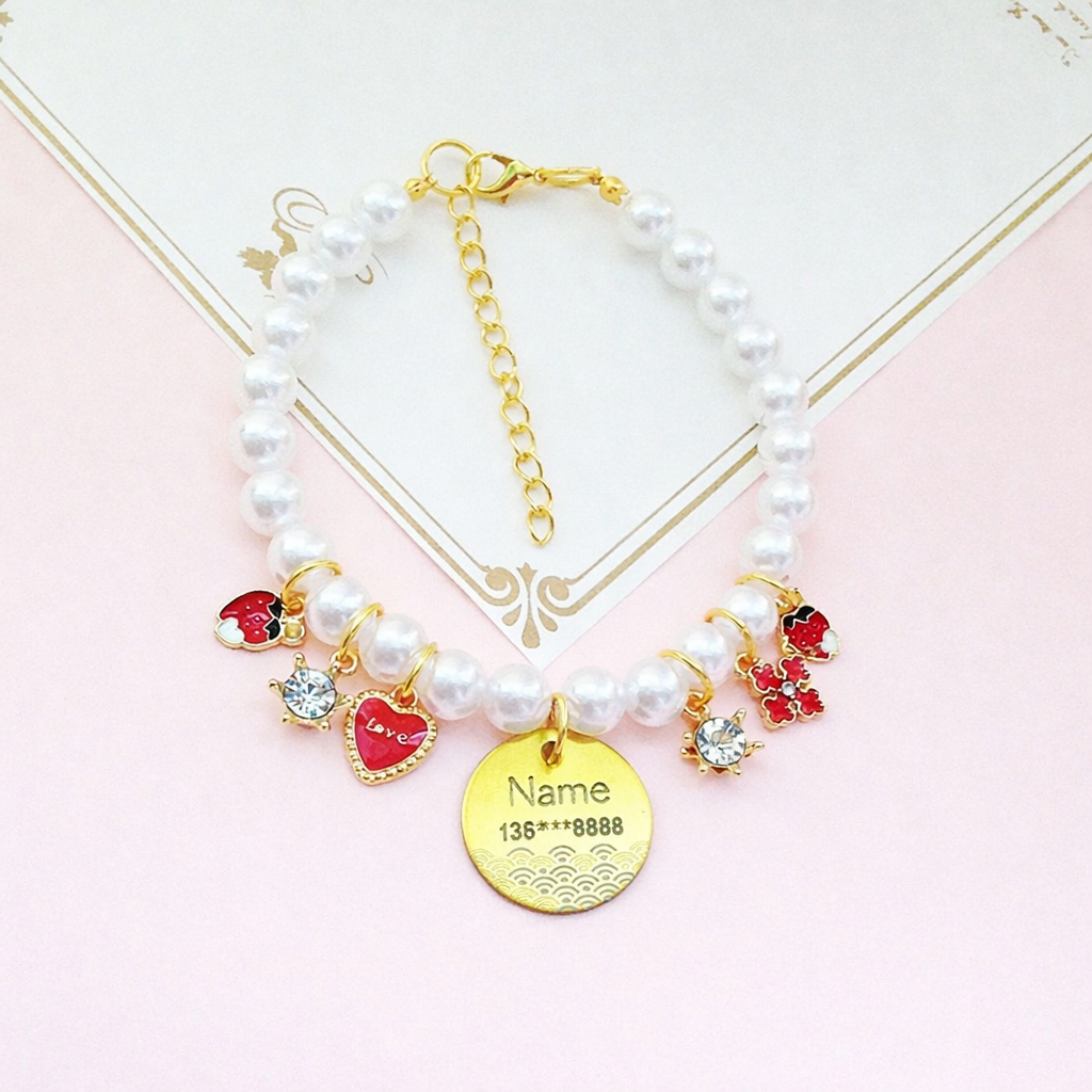 Adjustable Handmade Pet Charm Bracelet – Soft Fit with Extension Chain