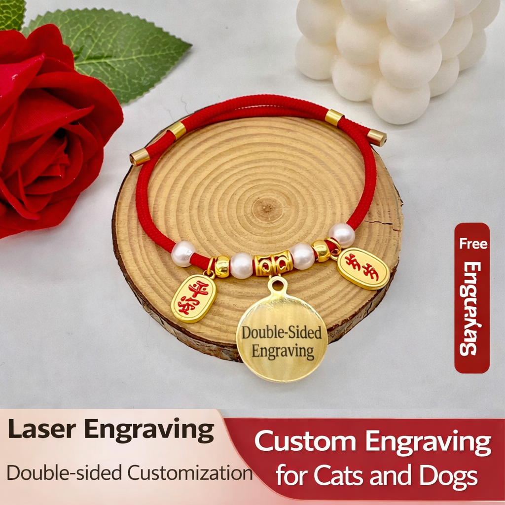 Pearl Peace Pet ID Necklace - Image 4