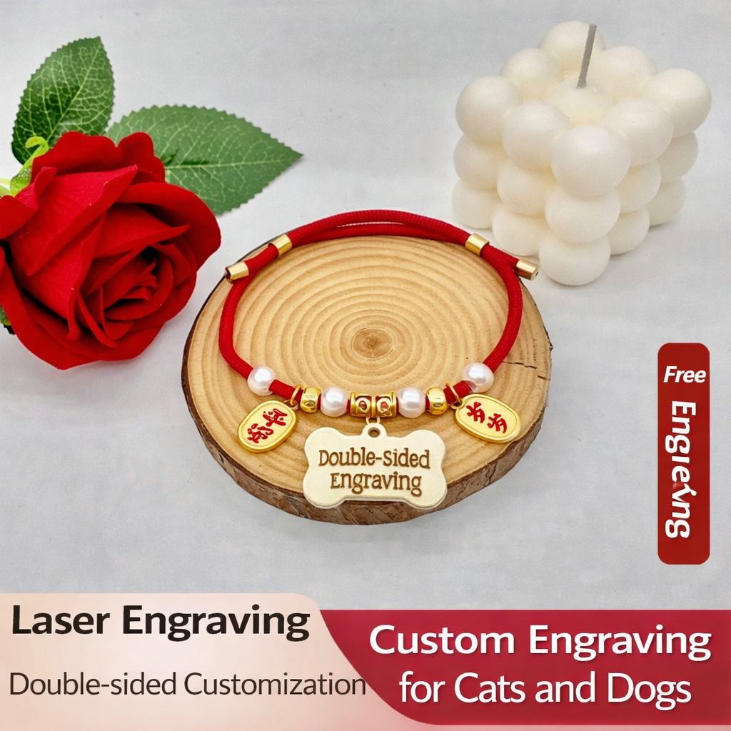 Pearl Peace Pet ID Necklace - Image 5