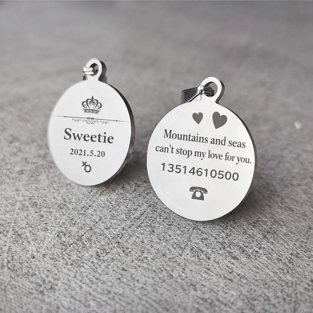Personalized Silver Pet ID Tag