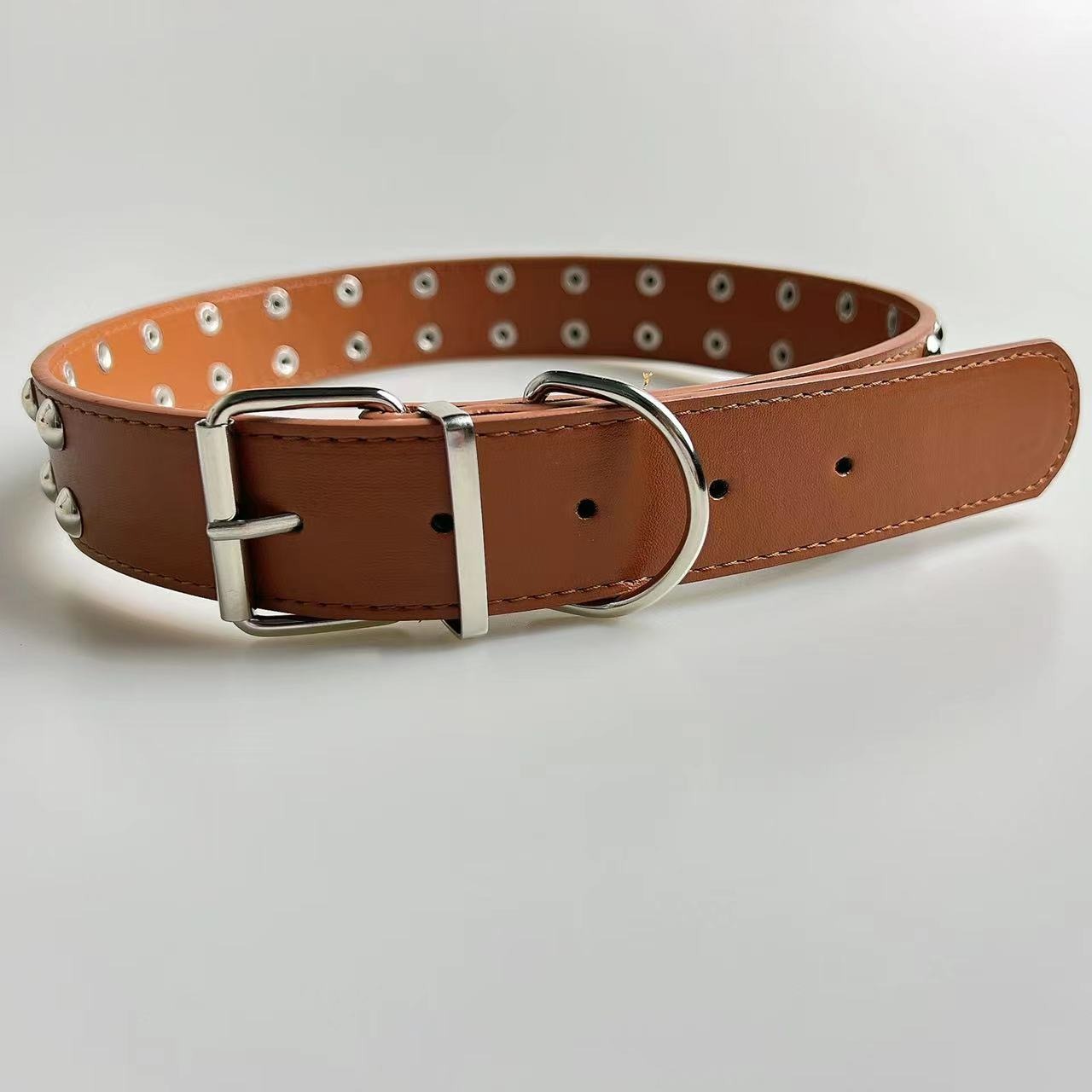 Studded Faux Leather Dog Collar - Image 3
