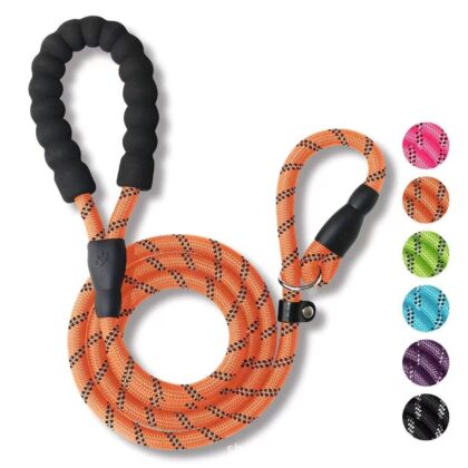 Reflective Slip Lead Dog Leash with Soft Grip
