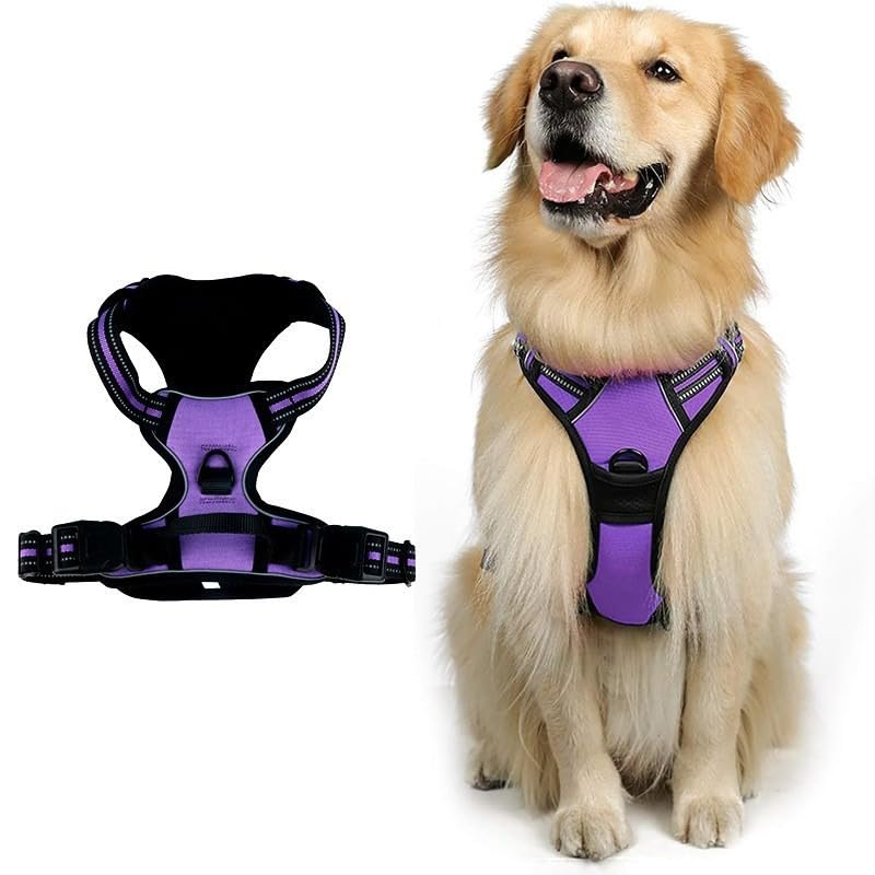 Keatsy Reflective Dog Harness and Leash Set, Adjustable Vest Harness for Large Dogs, Breathable and Comfortable for Daily Walking - Image 7