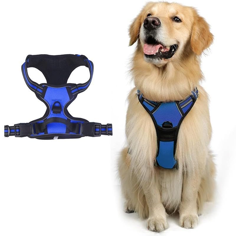 Keatsy Reflective Dog Harness and Leash Set, Adjustable Vest Harness for Large Dogs, Breathable and Comfortable for Daily Walking - Image 9