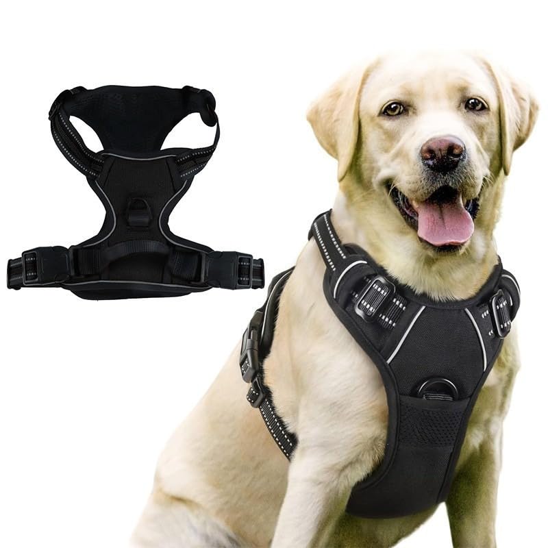 Keatsy Reflective Dog Harness and Leash Set, Adjustable Vest Harness for Large Dogs, Breathable and Comfortable for Daily Walking - Image 6