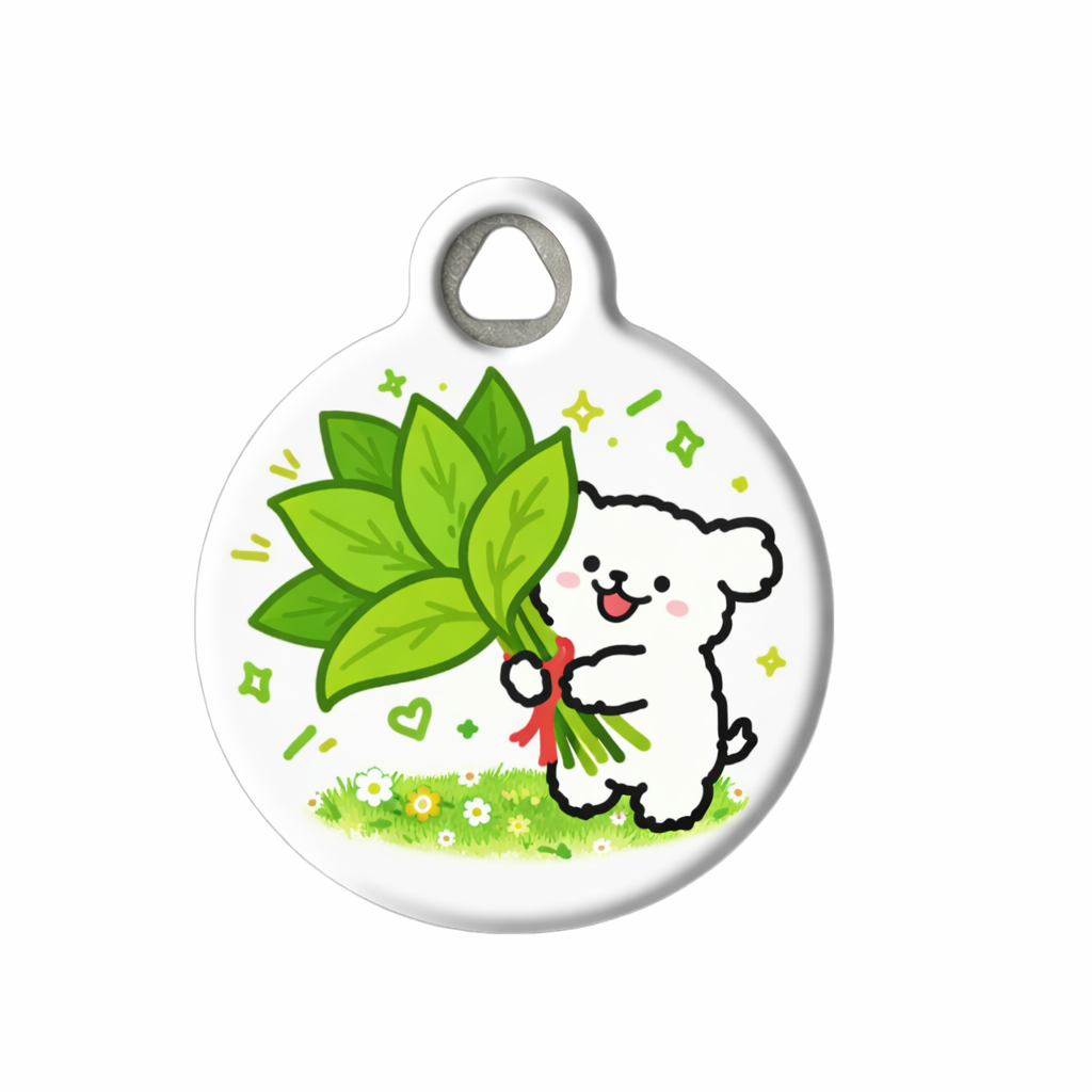 Green Sprout Puppy ID Tag