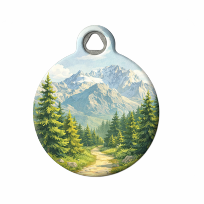 Mountain Trail Nature Pet ID Tag