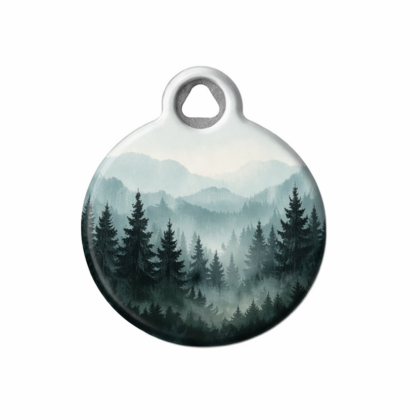 Misty Forest Nature Pet ID Tag