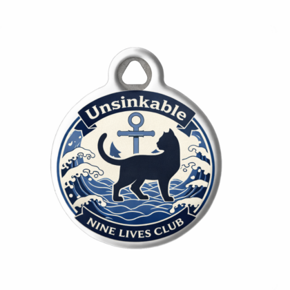 Unsinkable Sam Cat-Themed Pet ID Tag