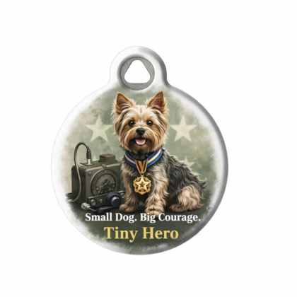 Smoky “Tiny Hero” Pet ID Tag