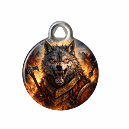 Fenrir Mythic Guardian Dog ID Tag