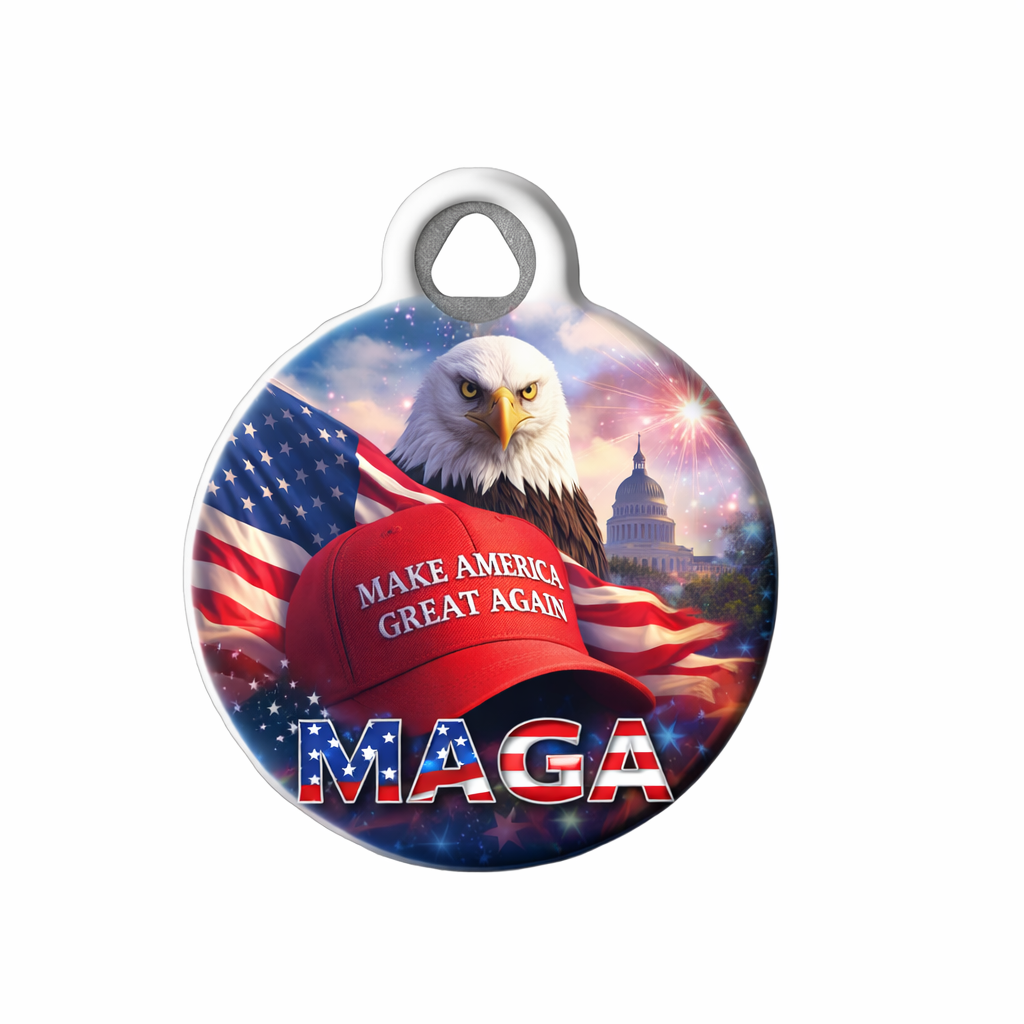 MAGA Patriotic Pet ID Tag