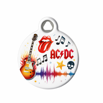 Rock & Roll Pet ID Tag
