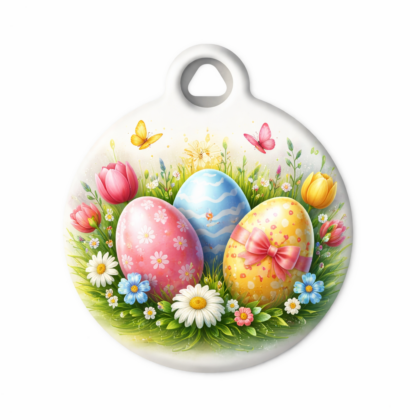 Easter Egg-Themed Pet ID Tag