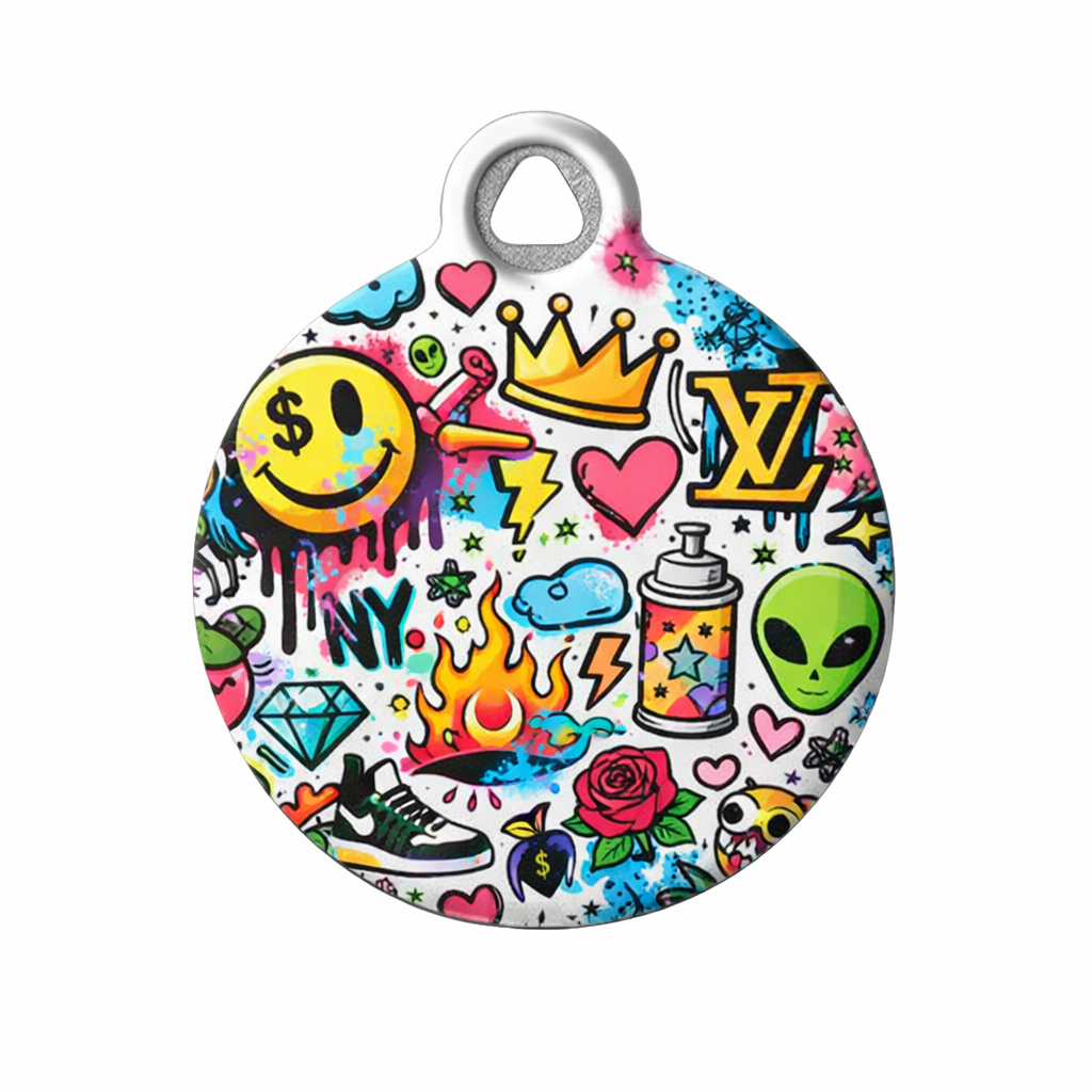 Street Culture Graffiti Pet ID Tag