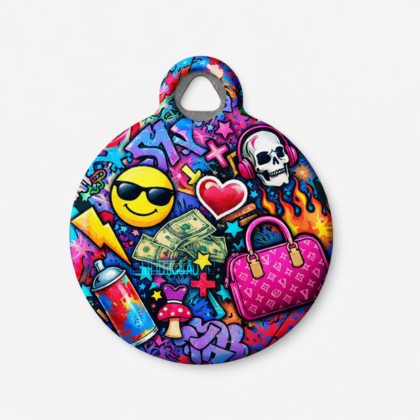 Graffiti Street Art Pet ID Tag