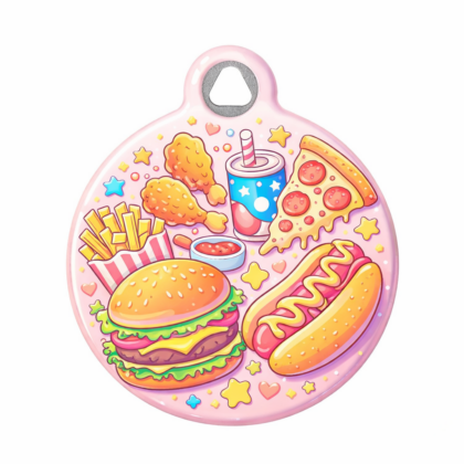 American Fast Food Pet ID Tag