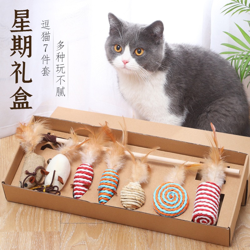 Starry Week Cat Toy Set