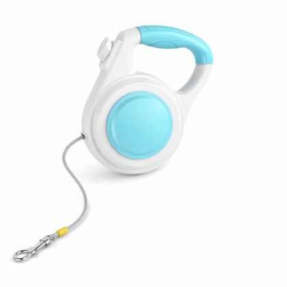 Keatsy Quick Lock & Release Retractable Dog Leash,Ergonomic Anti-Slip Handle,For Sidewalks and Parks