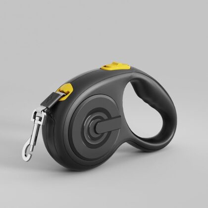 Keatsy Automatic Retractable Dog Leash with One-Button Lock, Tangle-Free Nylon Leash for Dogs and Cats, Ergonomic Handle for Outdoor Walking