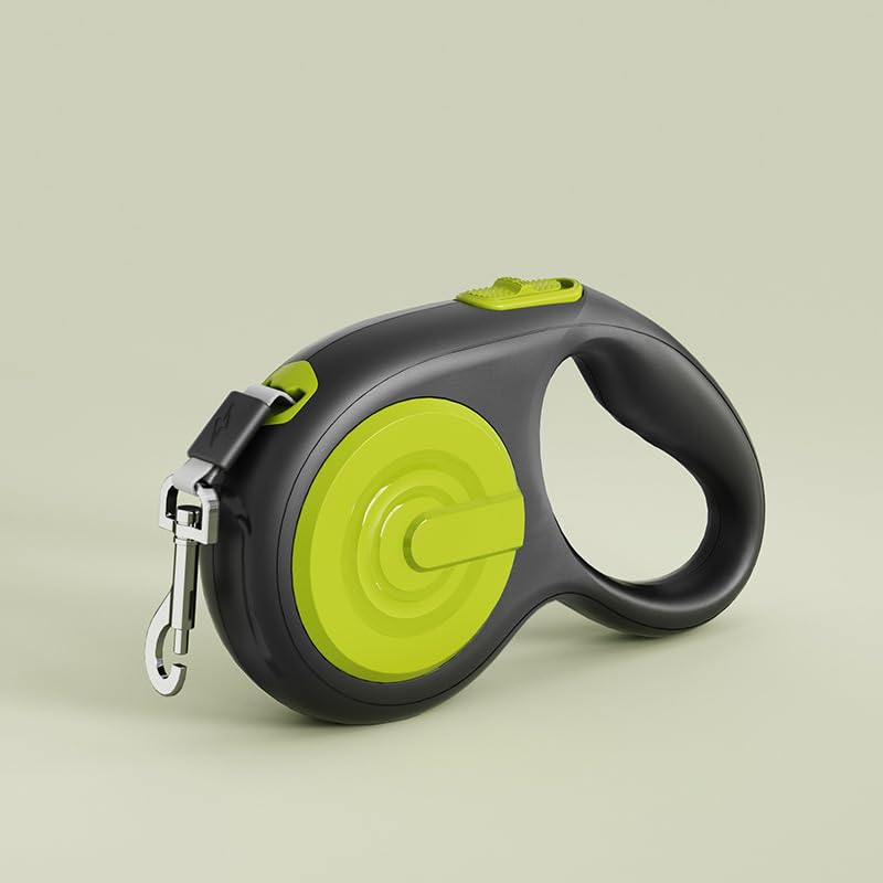 Keatsy Automatic Retractable Dog Leash with One-Button Lock, Tangle-Free Nylon Leash for Dogs and Cats, Ergonomic Handle for Outdoor Walking