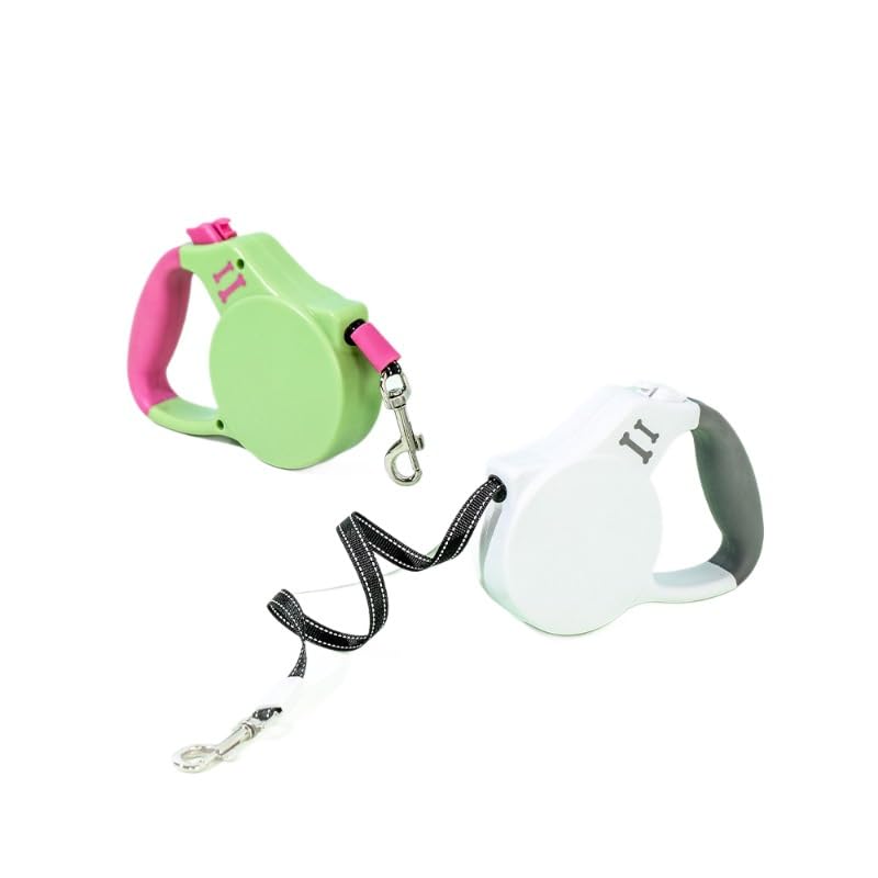 Keatsy Reflective Tape Retractable Dog Leash, 360° Rotating Metal Clasp for Day and Night Walking - Image 5