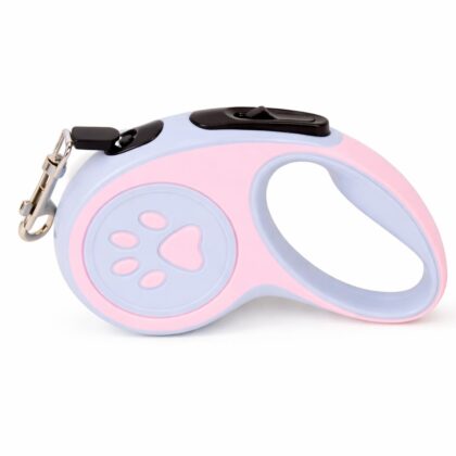 Keatsy Anti-Slip Handle Design Retractable Dog Leash, Durable Nylon Webbing, Easy Handling for Daily Walks