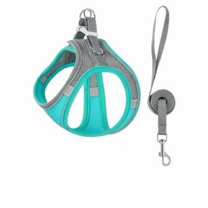 Keatsy Pet Supplies Vest-Style Harness Reflective Breathable Cat and Dog Leash Walking Rope