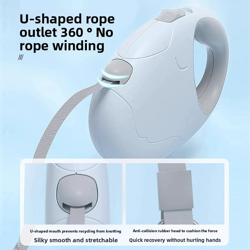 Keatsy Automatic Retractable Dog Leash for Small and Medium Dogs, Durable Puppy Walking Leash with One-Button Brake, Pet Supplies - Image 3