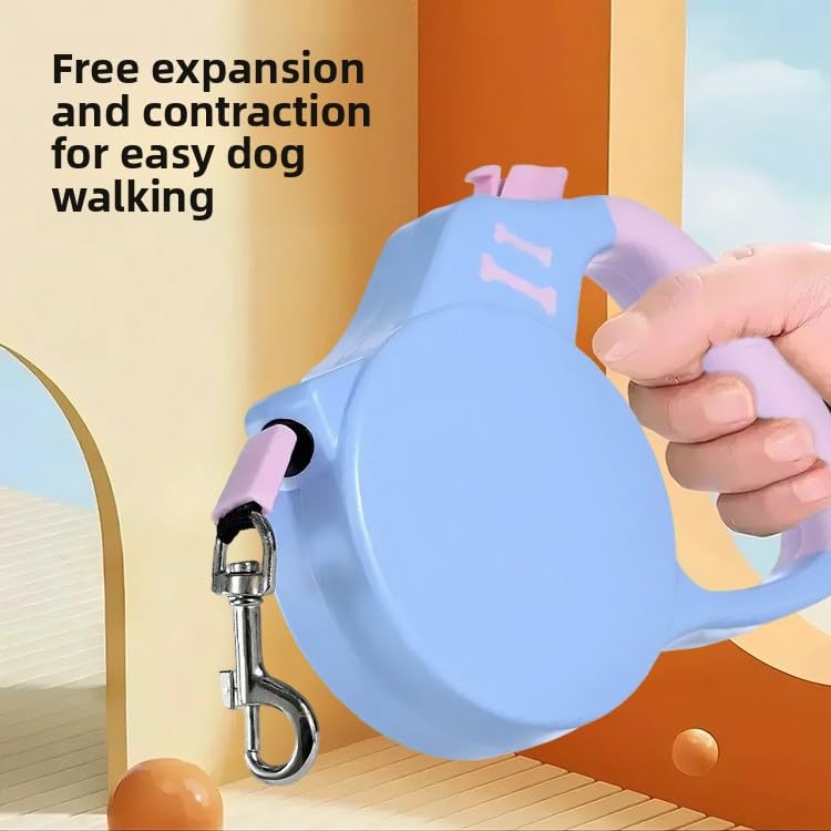 Keatsy Automatic Retractable Dog Leash, High-Strength Tape Cord, One-Handed Brake, Pause, Lock - Image 2