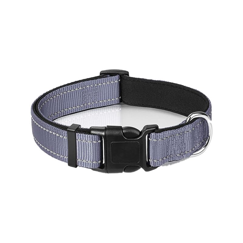 Keatsy Reflective Nylon Dog Collar, Adjustable Quick-Release Design with Metal D-Ring for Small and Medium Dogs - Image 3