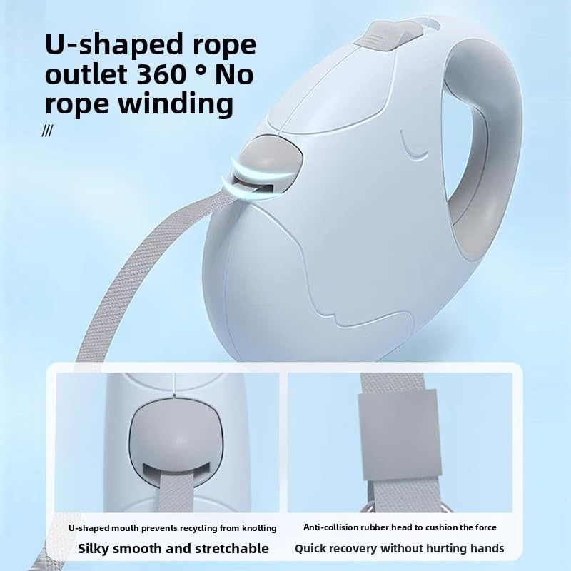 Keatsy Smooth Retraction System Retractable Dog Leash,Ergonomic Anti-Slip Handle,Convenient for Short Training Walks - Image 3