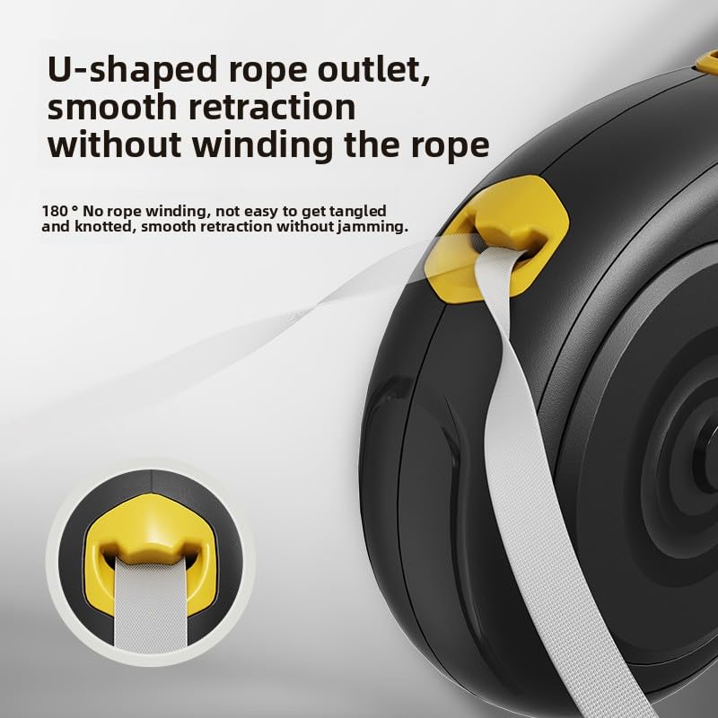 Keatsy Automatic Retractable Dog Leash with One-Button Lock, Tangle-Free Nylon Leash for Dogs and Cats, Ergonomic Handle for Outdoor Walking - Image 2