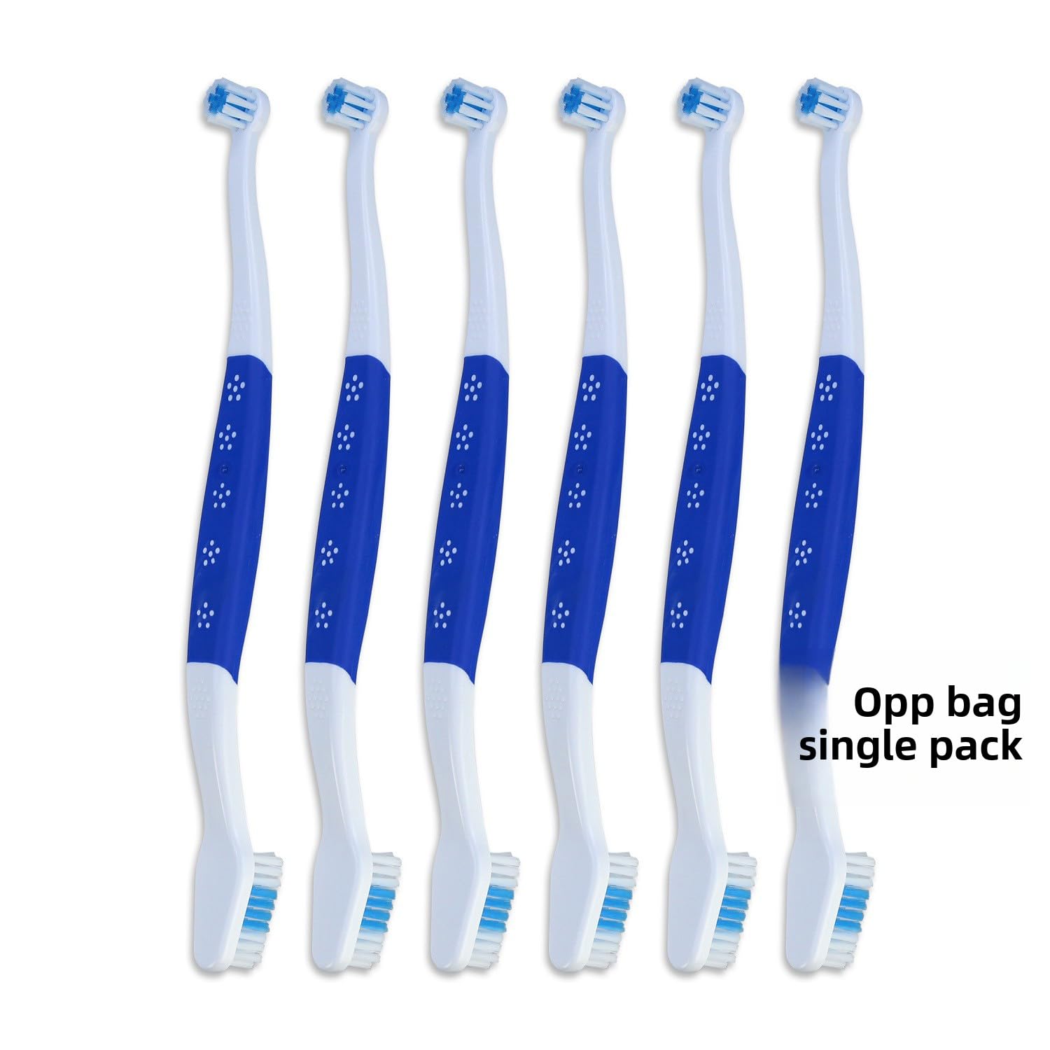 Keatsy Pet Toothbrush with Dual-End Design for Cats and Dogs, Soft Nylon Bristles, Angled Handle for Daily Oral Care - Image 3